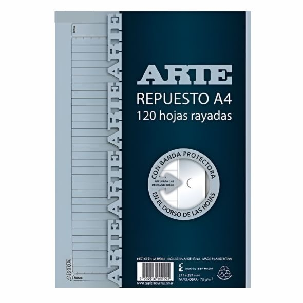 Repuestos de hojas A4